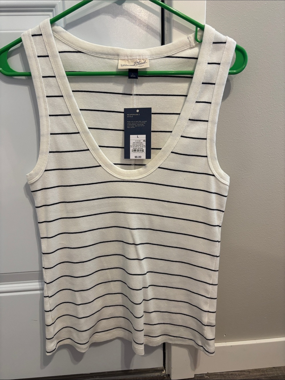 Universal Thread Ribbed Scoop Tank Tops - Picture 3 of 3